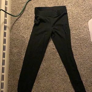 Black VS leggings with white specks